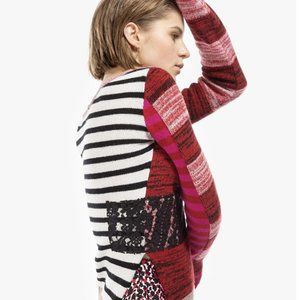 Asymmetric Multicolored Sweater by No. 21